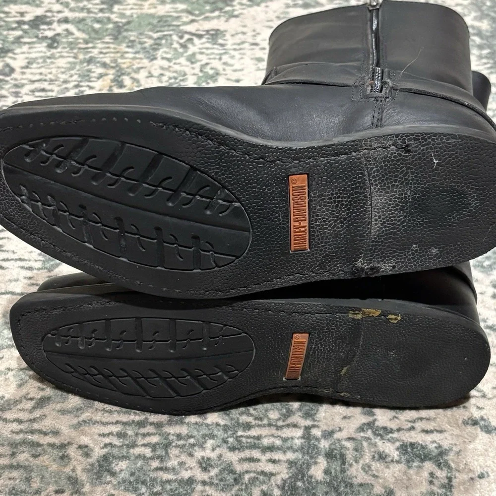 vintage-style Harley-Davidson Men's Iroquois Hi Inside Zip Biker Boot 8.5